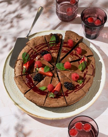 Image de MOELLEUX AU CHOCOLAT ET FRUITS DU MOMENT