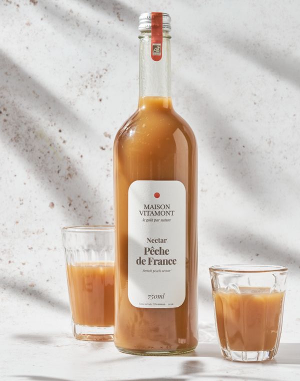 Image de Nectar de pêche de France BIO MAISON VITAMONT 75cl