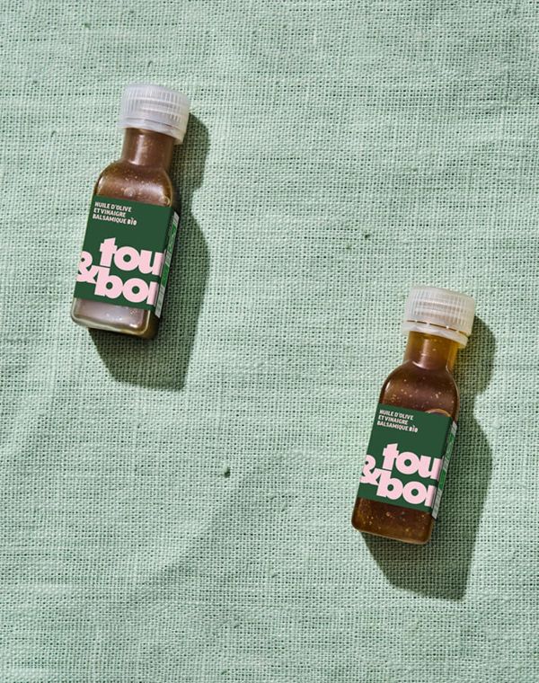 Image de MIGNONNETTE D'HUILE OLIVE ET VINAIGRE BALSAMIQUE BIO INDIVIDUELLE